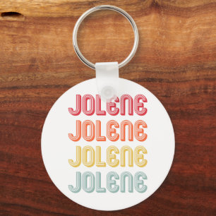 JOLENE Gift Name Persoonlijke Retro  80-90 Sleutelhanger
