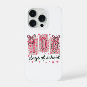 Joli 100 jours d'école cœurs roses classe