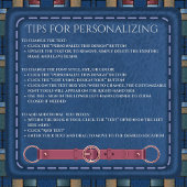 Joli agenda bleu en patchwork artisanal