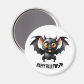 Joli aimant chauve-souris Halloween (Recto/Verso)