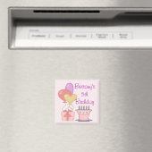 Joli Aimant d'Anniversaire Rose (In Situ (Lave-vaisselle))