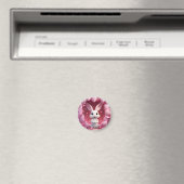 Joli aimant de lapin de la Saint-Valentin  (In Situ (Lave-vaisselle))