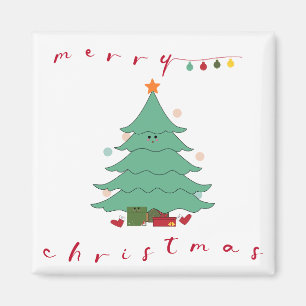 Joli aimant de Noël Arbre de Noël kawaii