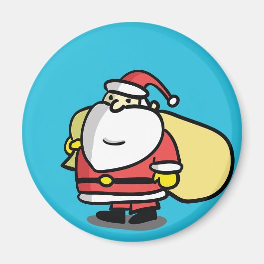 Joli aimant de Noël Père Noël (Devant)