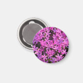 Joli aimant Fleurs violettes (Recto/Verso)