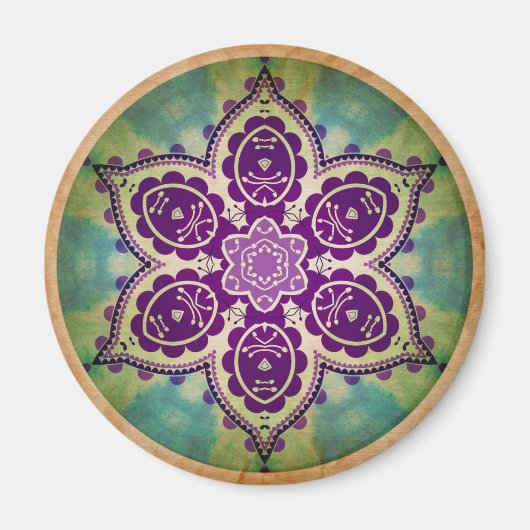 Joli aimant Mandala (Devant)