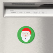 Joli aimant rond du Père Noël (In Situ (Lave-vaisselle))