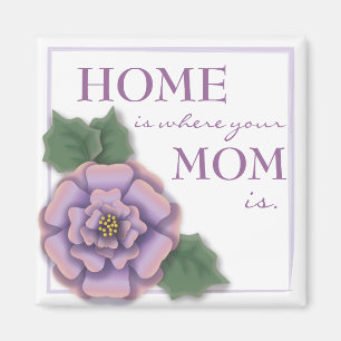 Joli aimant rose de maman