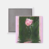 Joli aimant Tulipe Rose (Recto/Verso)