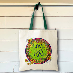 Joli Amour comme Jésus Inspirivity Grand Sac fourr