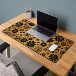 Joli Amusant Moderne tendance motif floral Noir &
