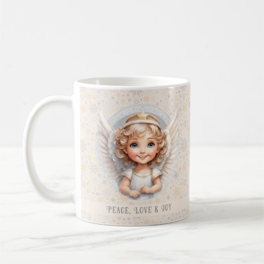 Joli ange Noël Nom de fête Mug (Gauche)