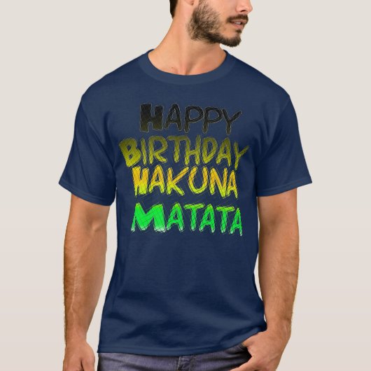 Joli anniversaire Hakuna Modèle T-shirt Basic (Devant)