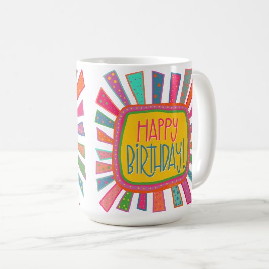 Joli Anniversaire Inspirivity Café Mug (Devant droit)