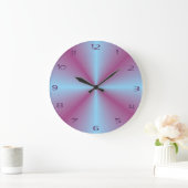 Joli Aqua rose illuminé > Horloge à motifs (Maison)
