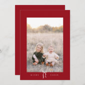 joli arc heureux vacances carte photo (Devant / Derrière)