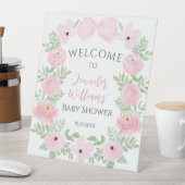 Joli arc rose floral bébé fille douche signe d'acc (In SItu)