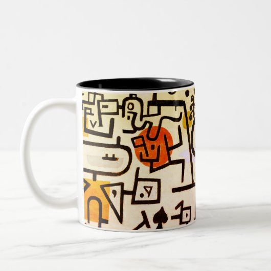 Joli art abstrait imprimer la tasse amusante (Gauche)