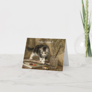 Joli Art de Chatons Vintage, Votre Message