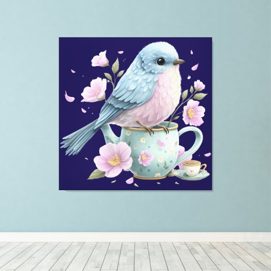 Joli Art Mural d'Oiseau (Insitu (Plancher de Bois))