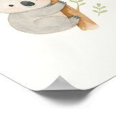 Joli Art Mural Koala – Koala Bébé Aquarelle (Coin)