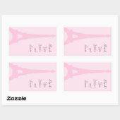 Joli autocollant de Merci de Paris (Feuille)