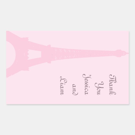 Joli autocollant de Merci de Paris (Devant)