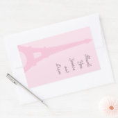 Joli autocollant de Merci de Paris (Enveloppe)