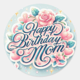 Joli Autocollant Joyeux Anniversaire Maman