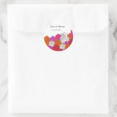 Joli autocollant Mariage Rose-2 (Sac)