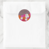 Joli autocollant Mariage Rose-5 (Sac)