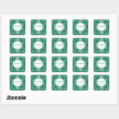 Joli Autocollant Vert Amour (Feuille)