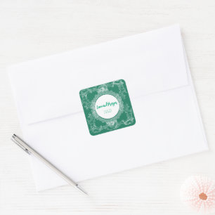 Joli Autocollant Vert Amour