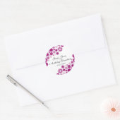 Joli Autocollants Fuchsia Florals (Enveloppe)