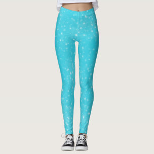 Joli Azure Blue Modern Star Leggings
