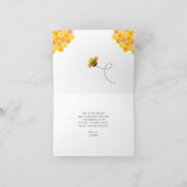 Joli Baby shower d'abeille doux Merci bourdonnant  (Intérieur)