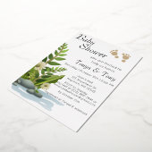 Joli Baby shower de jardin Foil Invitation (Rotation)