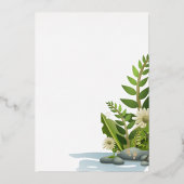 Joli Baby shower de jardin Foil Invitation (Verso)