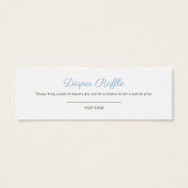 Joli Baby shower de verdure en bois Raffle de couc (Dos)