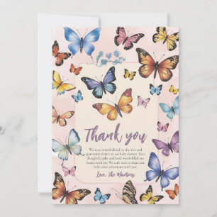 Joli baby shower papillon mignon merci cartes