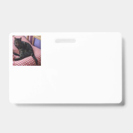 Joli badge d'identité horizontal Dave (Avant)
