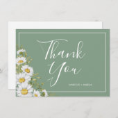 Joli Basil Vert & Blanc Merci plat (Devant / Derrière)