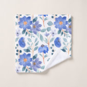 Joli bébé bleu Cornflower motifs floraux (Gant de toilette)