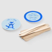 Joli Bébé Garçon Renard Bleu Éventail Personnalisé (Non-assemblé)