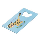 Joli bébé guépard en cours de dessin animé illustr (Devant Angle)
