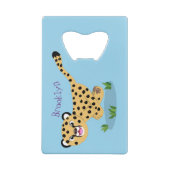 Joli bébé guépard en cours de dessin animé illustr (Dos)