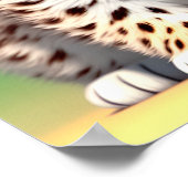 Joli bébé guépard pour enfants | Affiche 2:3 (Coin)