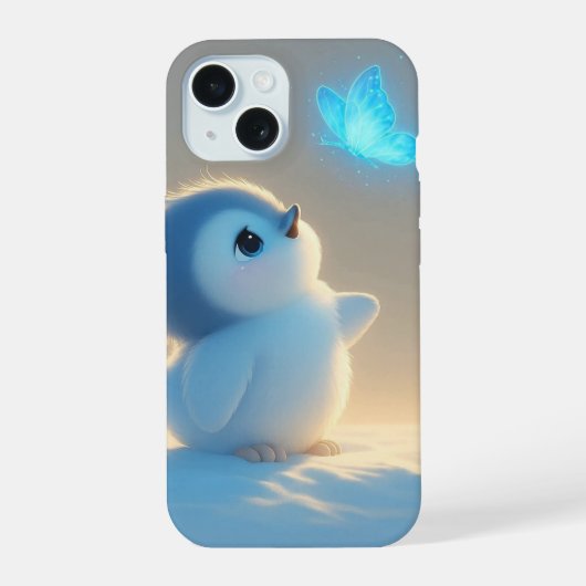 Joli bébé oiseau bleu avec papillon magique (Verso)