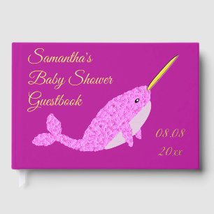Joli bébé rose fille Narwhal Baby shower personnal