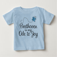 Joli Beethoven Music Citation T-shirt bébé